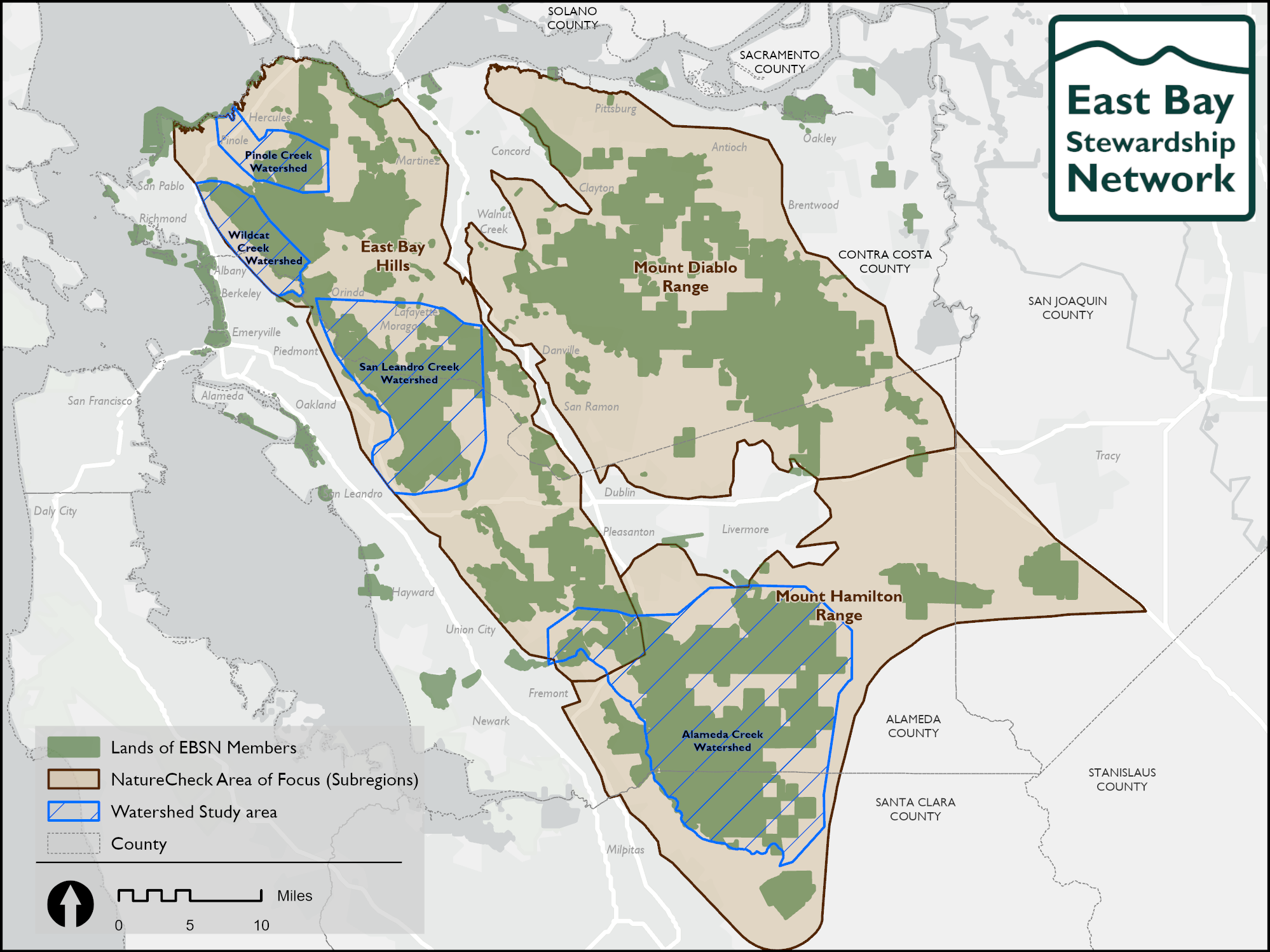 Areas of interest map; see caption for details